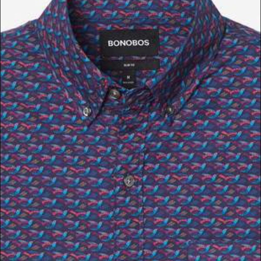 Bonobos hummingbird slim fit long sleeve shirt